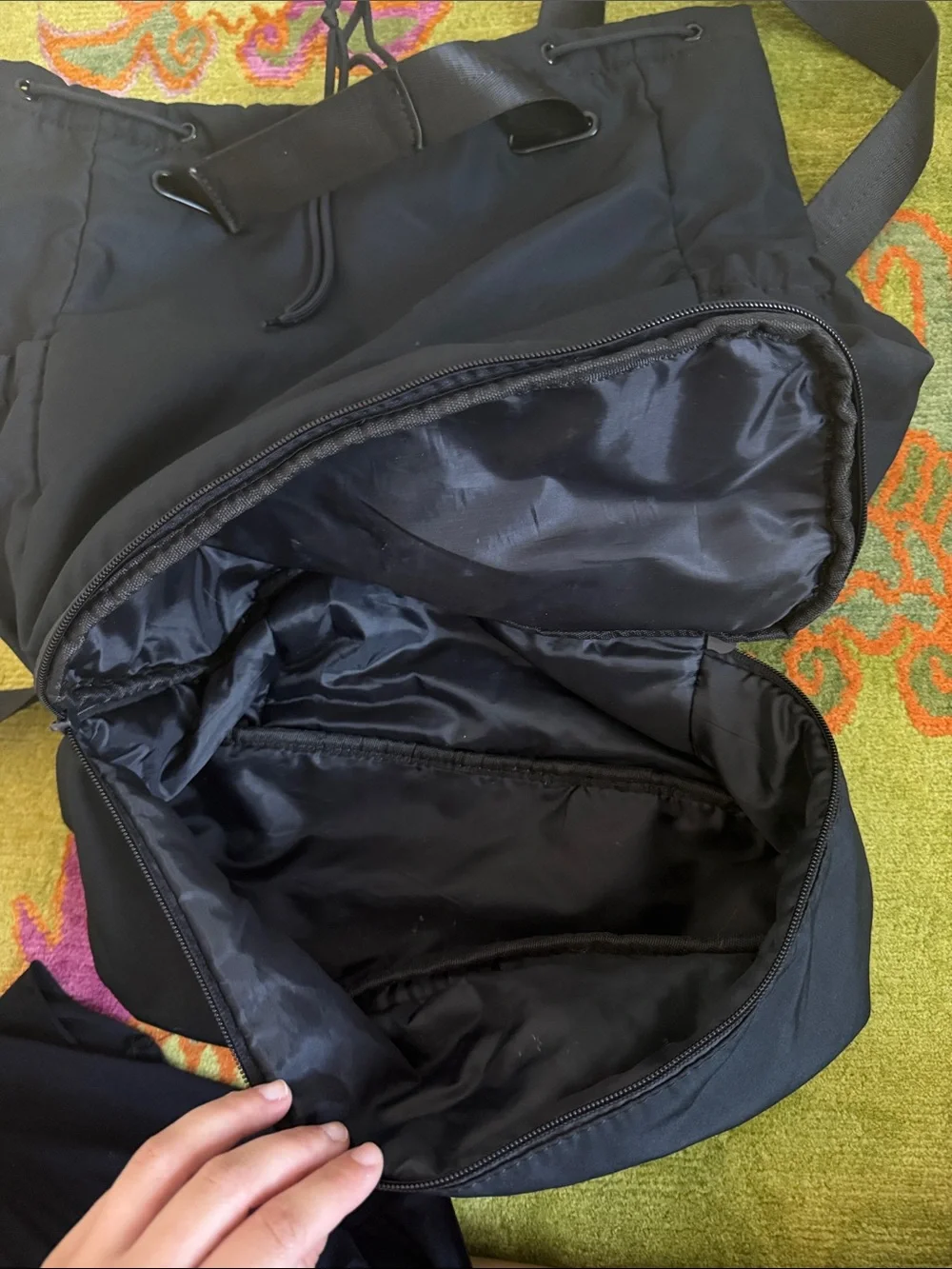 BEYONG YOGA BLACK Tote/Backpack Convertible